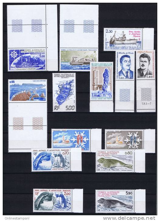 TAAF 1982 - 1984 Set Of MNH Stamps, Neuf **, Bord De Feulle - Ongebruikt