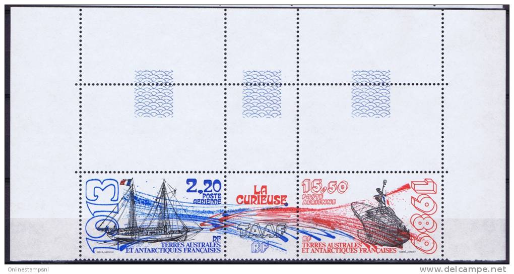 TAAF 1989 Maury A105-106 Triptyue Neuf**/ MNH, Coin De Feuille - Unused Stamps
