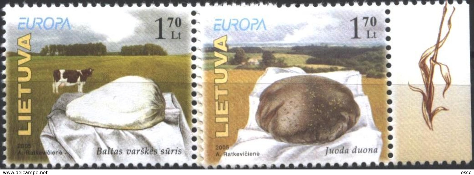 Mint Stamps Europa CEPT 2005  From Lithuania - 2005