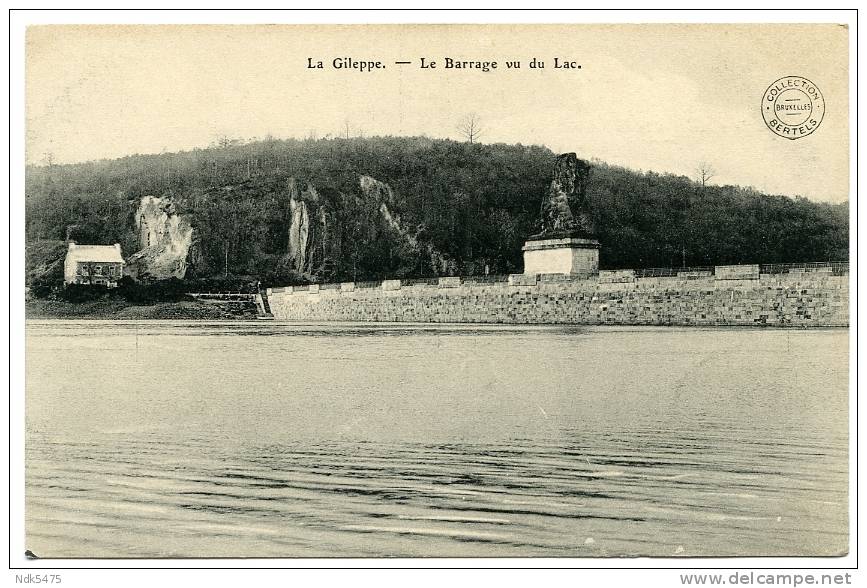 BELGIQUE : LA GILEPPE - LE BARRAGE VU DU LAC - Jalhay