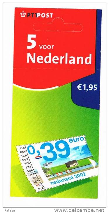 NEDERLAND  BOEKJE  VIJF VOOR NEDERLAND    2002 ** - Carnets Et Roulettes