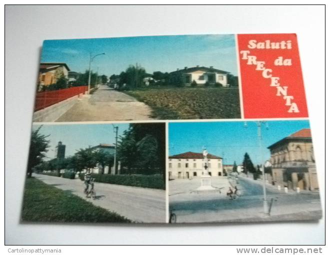 Saluti Da Trecenta  Villaggio De Gasperi Via De Amicis  Via B.d. Guanella  Ciclisti Rovigo - Rovigo