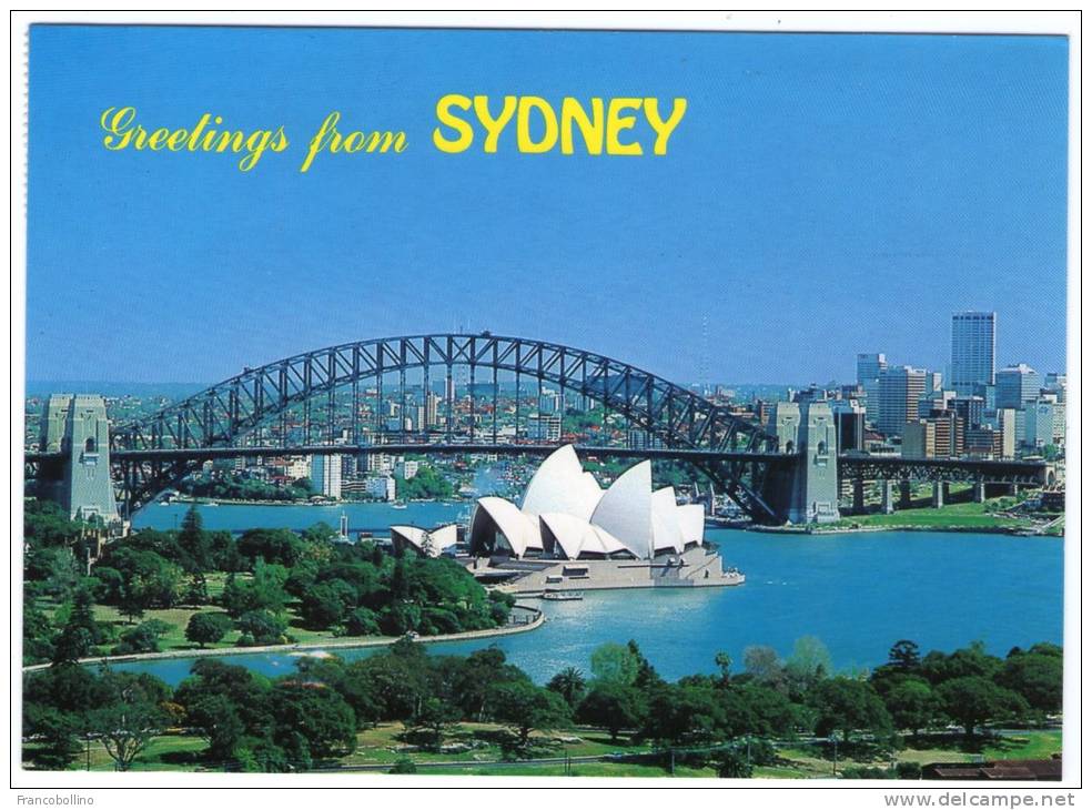 AUSTRALIA-GREETINGS FROM SIDNEY / THEMATIC STAMP-FLAG - Sydney