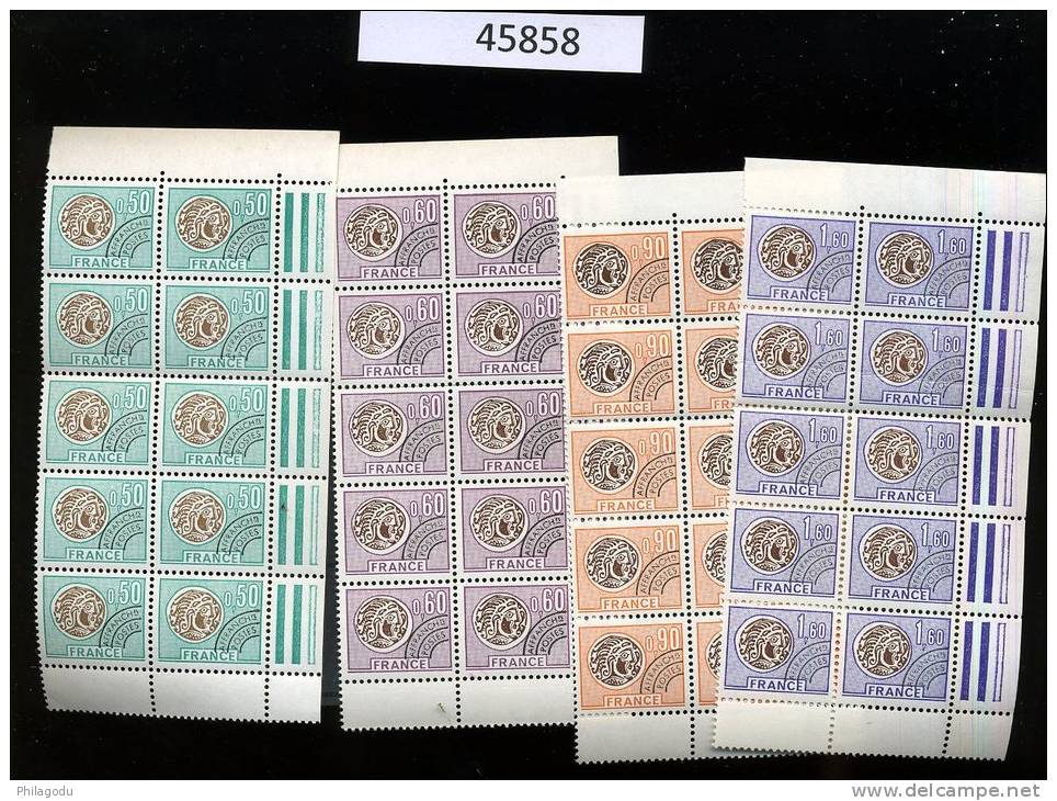 10 X Préos Monnaie 138 140 142 144**  Tranche De La Série    Cote 105 E - 1964-1988