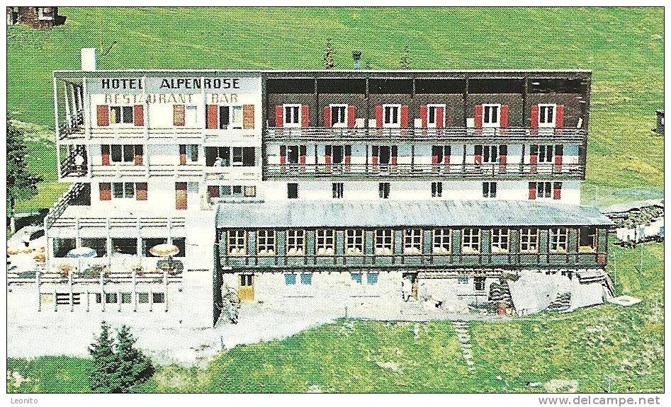 Hotel Alpenrose Riederalp 2-Bilder-Karte Sommer Und Winter - Riederalp