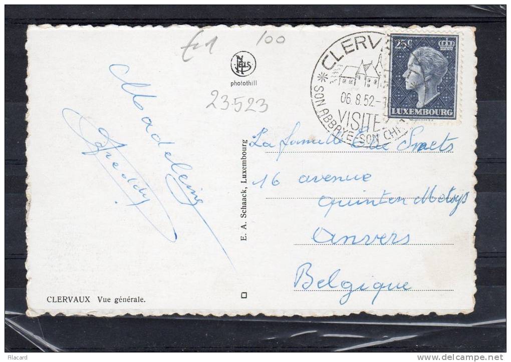 23523     Lussemburgo,  Clervaux,  Vue  Generale,  VG  1952 - Diekirch