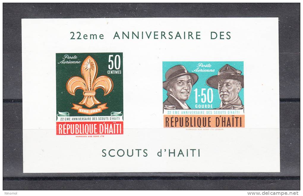 Haiti   -   1962.  Anniversary Of Scouting.  MNH, Fresh  Sheet - Nuevos