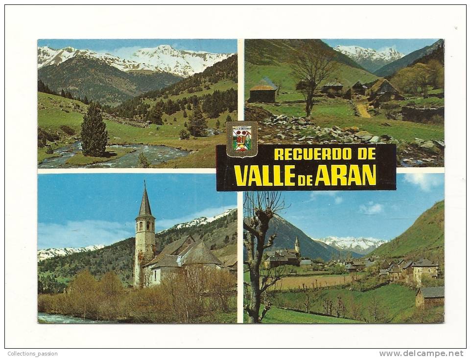 Cp, Espagne, Pirineu Catala, Valle De Aran, Multi-Vues - Lérida