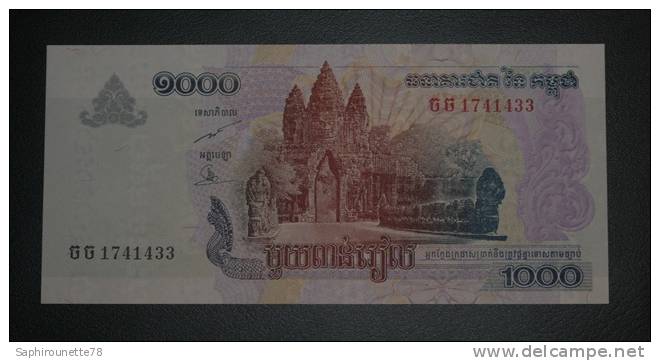 CAMBODGE - Billet De 1000 Riels - 2007 - N°1741433 - Cambodia