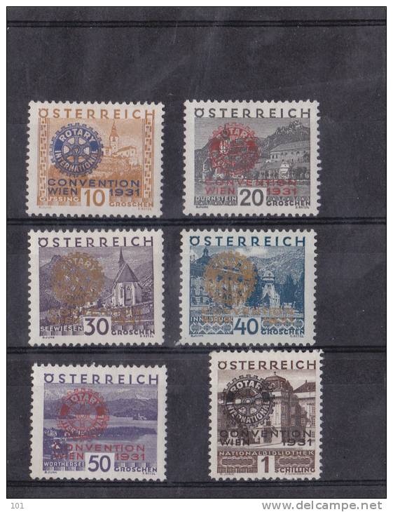 1931 ROTARY-KONGRESS SATZ ** - Ongebruikt