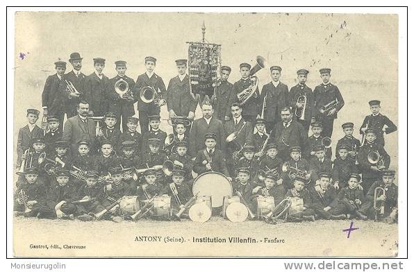 92 )) ANTONY   Institution Villefin   Fanfare   Gautrot édit - Antony