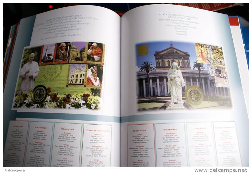 VATICANO 2008 - YEAR BOOK 2008, A REAL RARITY  VERY LIMITED AND NUMBERED  EDITION