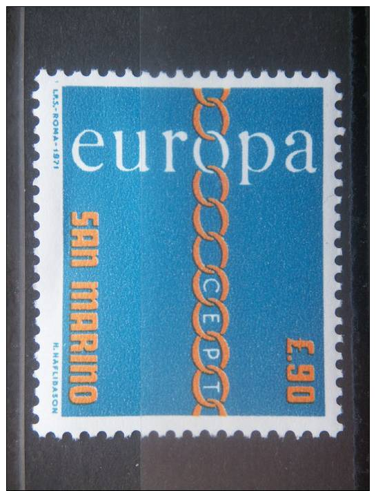 SAN MARINO, 1971, MNH 90l, Europa, Scott 750 - Unused Stamps