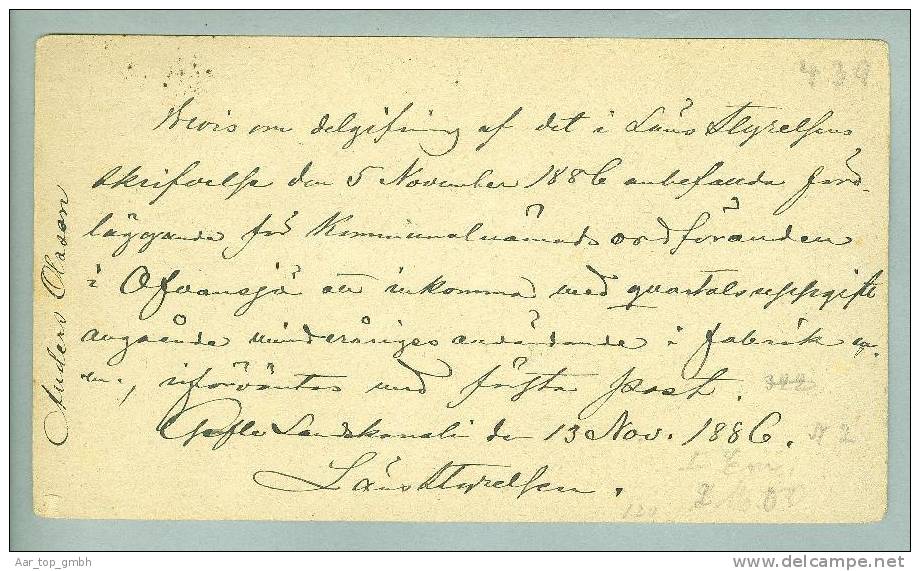 Heimat Schweden GEPLE 1889-11-14 Auf Ganzsache - Interi Postali