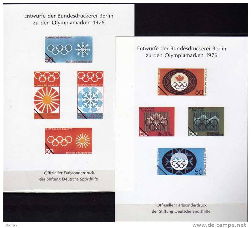 Sporthilfe Jahres-Blocks 1976 BRD 882/5,Sph Block 1 Plus 2 ** 25€ Rudern Turnen Basketball Olympic Sheet Of Germany - Verano 1976: Montréal