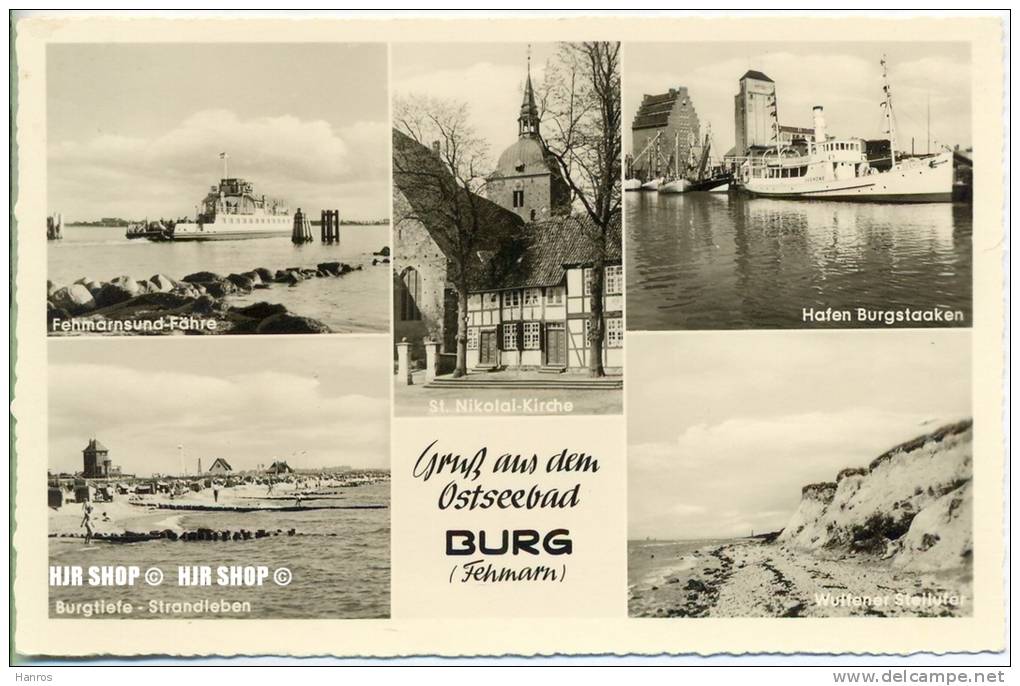 Um 1960/1970 Ansichtskarte,  „Burg, Fehmarn“ Mit Frankatur - Fehmarn