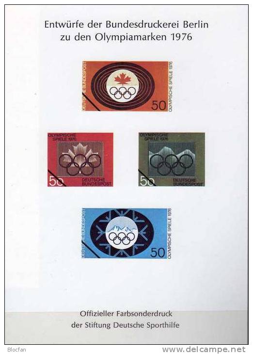 Sporthilfe Jahres-Block 1976 BRD 886/7 Plus Sph Block 1 ** 12€ Schwimmen Hochsprung Montreal Olympic Sheet Of Germany - Ete 1976: Montréal