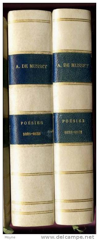 POESIES  1833 - 1852  - Alfred De MUSSET  -  Rolla - Les Nuits - Poésies Nouvelles - Contes En Vers - Auteurs Français