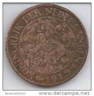 Munten - Nederland - 1 Cent Van 1919 - Koningrijk Der Nederlanden. - Netherlands - Coins Pay-Bas - Hollande. - 1 Centavos