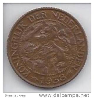 Munten - Nederland - 1 Cent Van 1938 - Koningrijk Der Nederlanden. - Netherlands. Coins Pay-Bas. Hollande. Wilhelmina. - 1 Cent