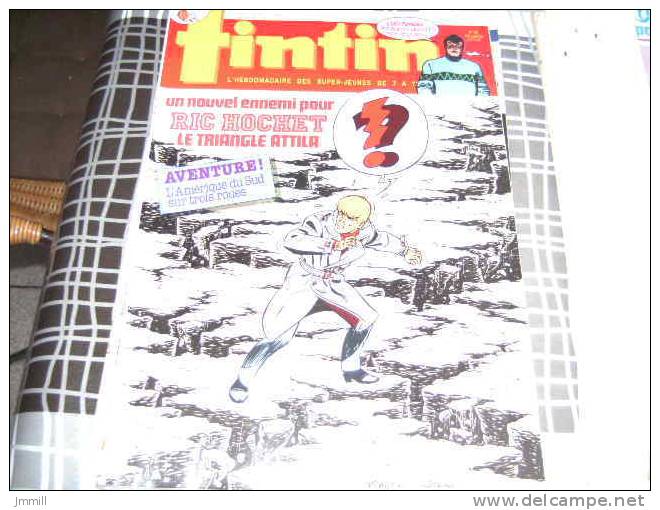 Tintin Belge 42ème Année 1987 : N° 29 Couverture Tibet Ric Hochet Le Triangle Attila - Tintin