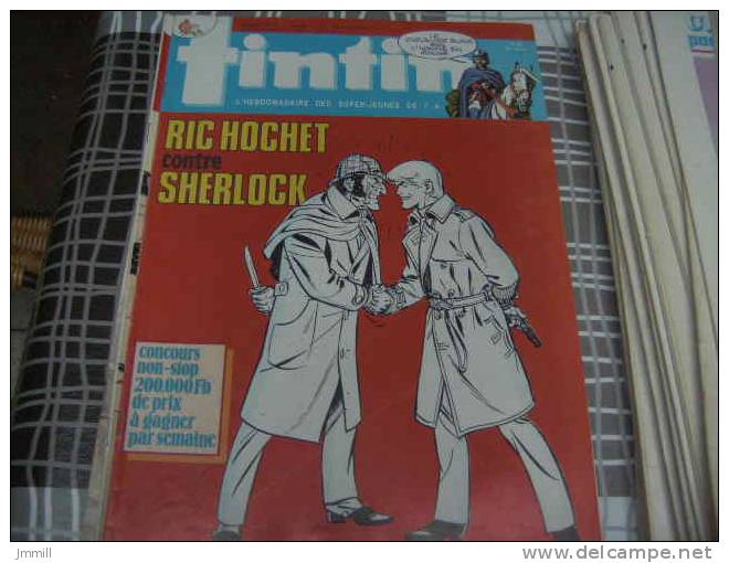 Tintin Belge 41ème Année 1986 : N° 50 Couverture Tibet Ric Hochet Contre Sherlock - Tintin