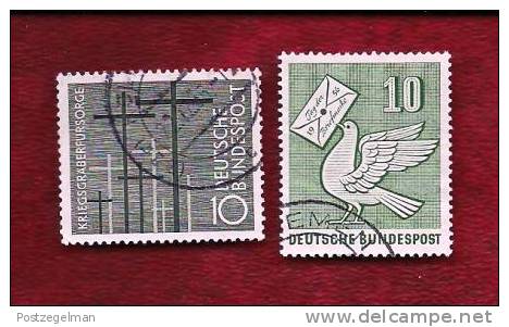 GERMANY 1956 Cancelled Stamp(s) 247-248 - Used Stamps