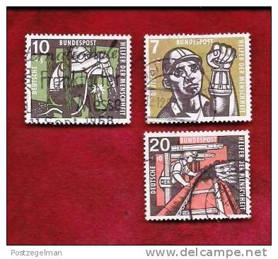 GERMANY 1957 Cancelled Stamp(s) Welfare, Mining 270=272 (3 Values Thus Not Complete) - Used Stamps