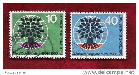 GERMANY 1960 Cancelled Stamp(s) Year Of The Refugees 326-327 - Used Stamps