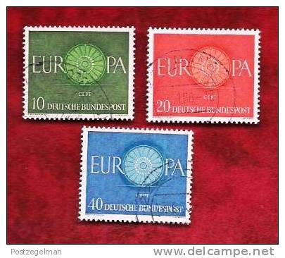 GERMANY 1960 Cancelled Stamp(s) Europa 337-339 - Used Stamps