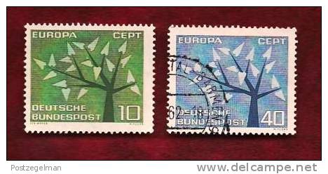 GERMANY 1962 Cancelled Stamp(s) Europa 383-384 - Used Stamps