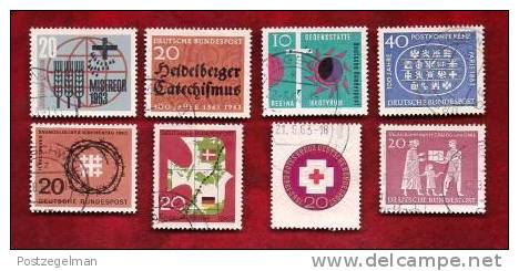 GERMANY 1963 Cancelled Stamp(s) Mainly Single Commematives (8 Stamps) 390=411 - Used Stamps