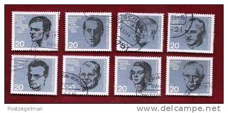 GERMANY 1964 Cancelled Stamp(s) Heroes Against Hitler 431-438 - Used Stamps