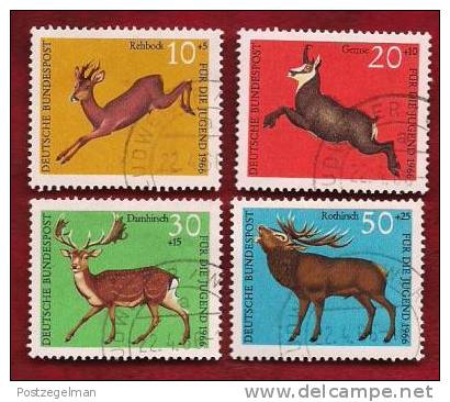 GERMANY 1966 Cancelled Stamp(s)  Youth Animals 511-514 - Used Stamps