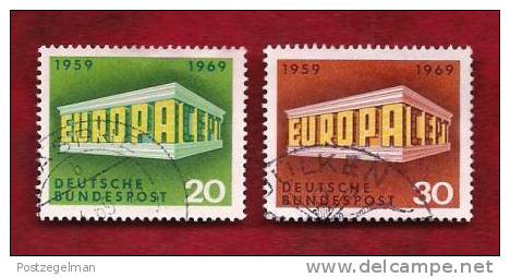 GERMANY 1969  Cancelled Stamp(s)  Europa 583-584 - Used Stamps