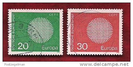 GERMANY 1970  Cancelled Stamp(s)  Europa 620-621 - Used Stamps