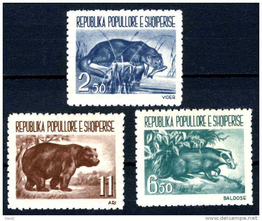 Albania 1961 Shqiperia  Animals 3v MNH** - Albania