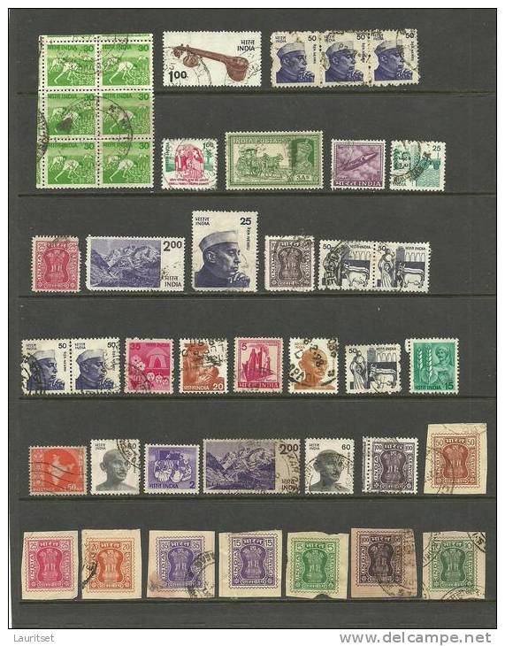 INDIA Lot Of Old Stamps - Verzamelingen & Reeksen