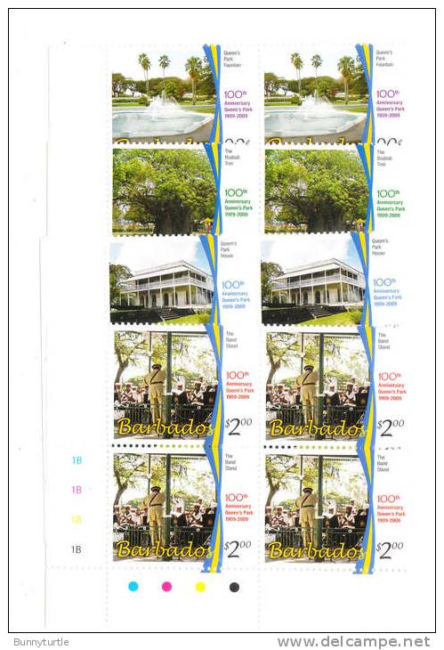 Barbados 2010 100th Anniversary Queens Park Blk Of 4 MNH - Barbados (1966-...)