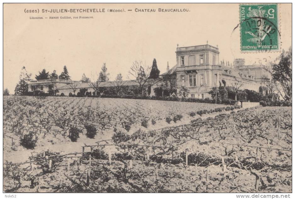 33 - SAINT JULIEN BEYCHEVELLE - Château BEAUCAILLOU - Autres & Non Classés