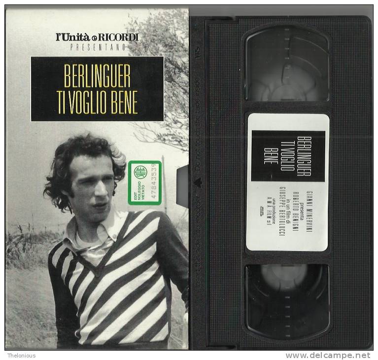 # VHS - Berlinguer Ti Voglio Bene - R. Benigni, Regia Giuseppe Bertolucci, 1977 - Drama