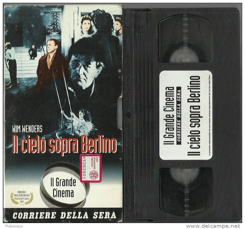 # VHS - Il Cielo Sopra Berlino - Bruno Ganz, Peter Falk - Regia Wim Wenders, 1987 - Dramma