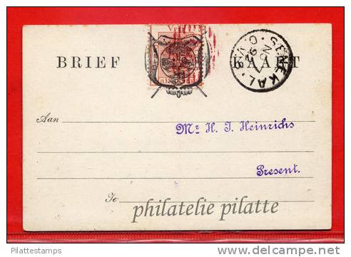 ETAT D'ORANGE CARTE DU 07/11/1892 DE SENEKAL COVER - Orange Free State (1868-1909)
