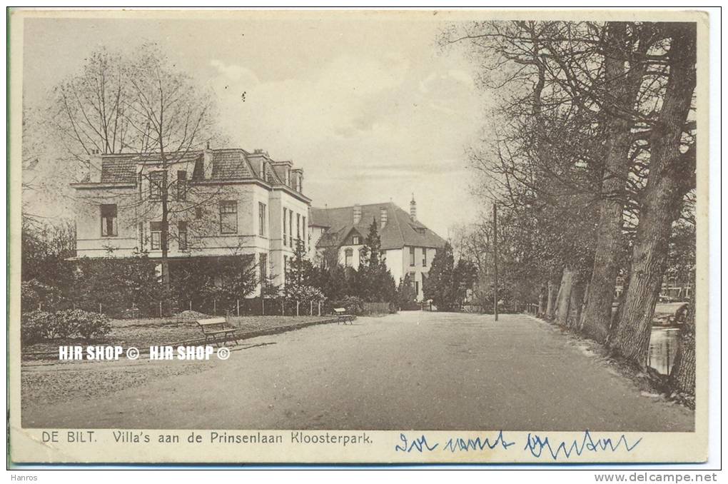 Um 1940/1950 Ansichtskarte,  „Villa“ Mit Frankatur - Bilthoven