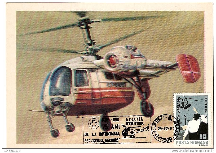 Romania / Maxi Card / Vertolet Ka-26 - Elicotteri