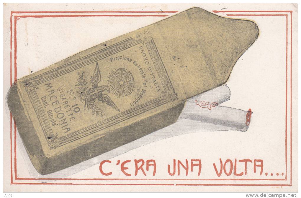 PUBBLICITA' ADVERTISING REKLAM WERBUNG SIGARETTE MACEDONIA TABACCO C´ERAUNA VOLTA VG1919 PERFETTA AUTENTIQUE100% - Pubblicitari