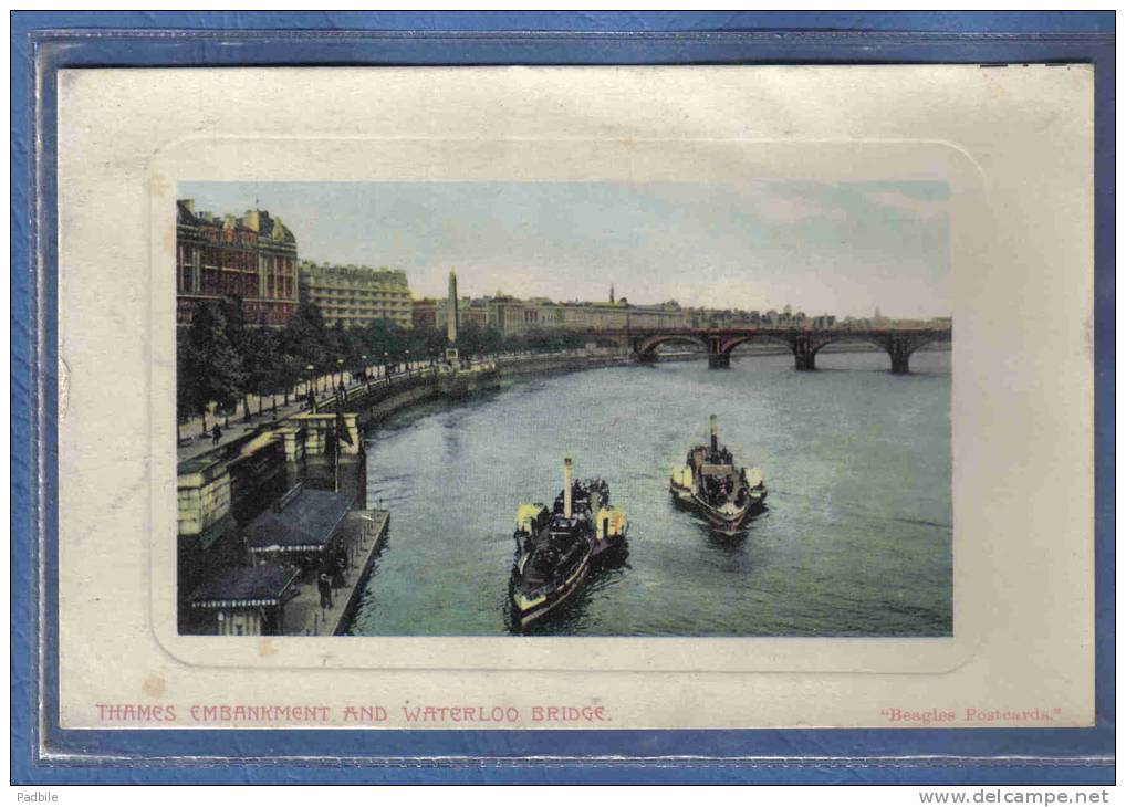 Carte Postale Angleterre London  Thames Embankment And Waterloo Bridge Beagles Postcards  Trés Beau Plan - River Thames