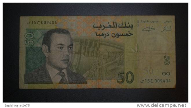 MAROC - Billet De 50 Dirhams - 2002/AH1423 – N°15 009404 - Maroc