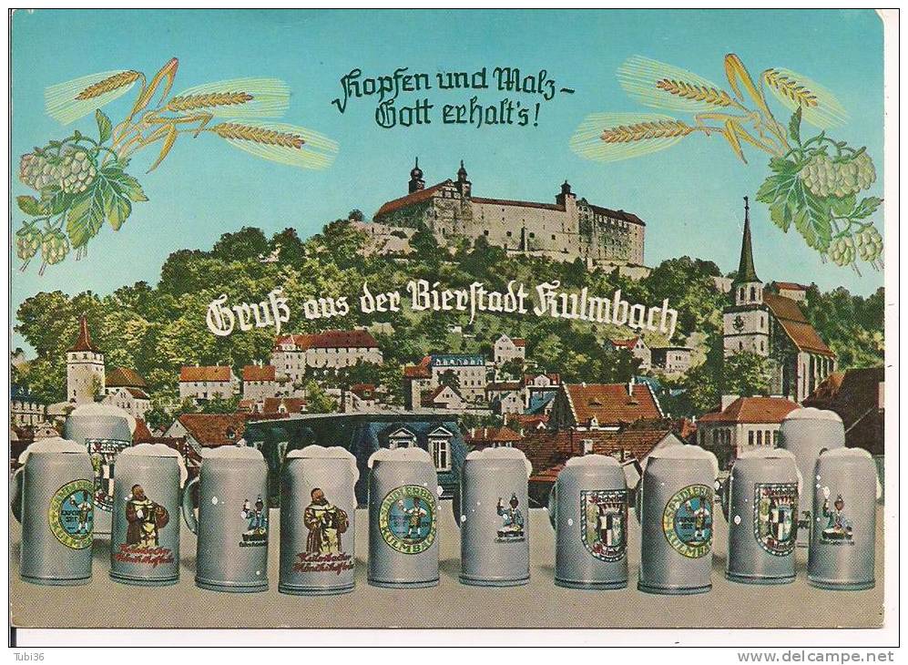 Kulmbach 1993 " Gruß Aus Kulmbach-Kulmbacher Bier - COLORI VIAGGIATA 1993 - PER ITALIA - Kulmbach