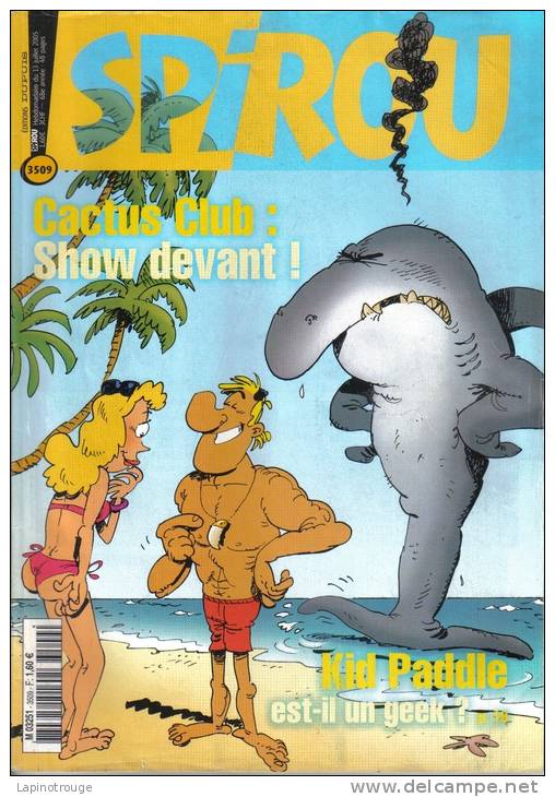 Spirou Magazine N° 3509 De 07-2005: Spirou Cosey Leloup Tuniques Bleues... - Spirou Magazine